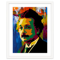 Albert Einstein Colorful Abstract
