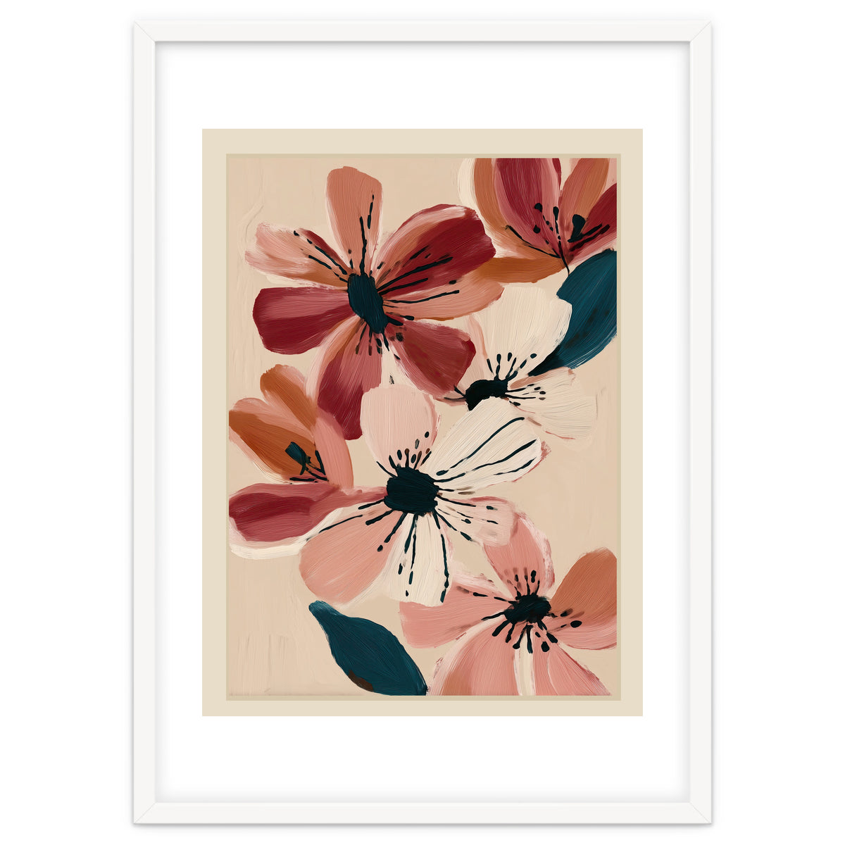 Blush And Wine Blossoms II