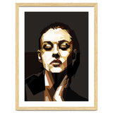 Monica Bellucci Hollywood Actress Retro Style Geometric Illustration thumbnail