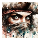 Watercolor Pirate Woman #1 (Print Only) thumbnail