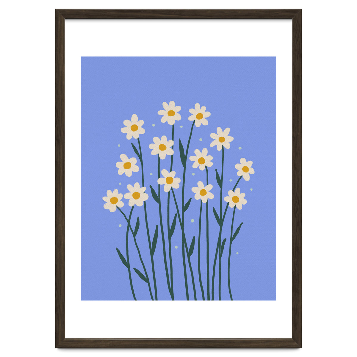 Simple Daisies - periwinkle