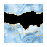 Blue & Gold Glitter Agate Texture 03  (Print Only) thumbnail