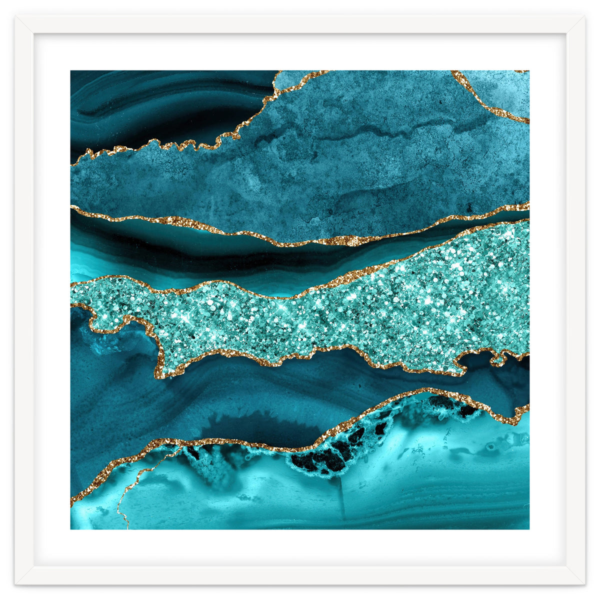 Agate Glitter Ocean Texture 12