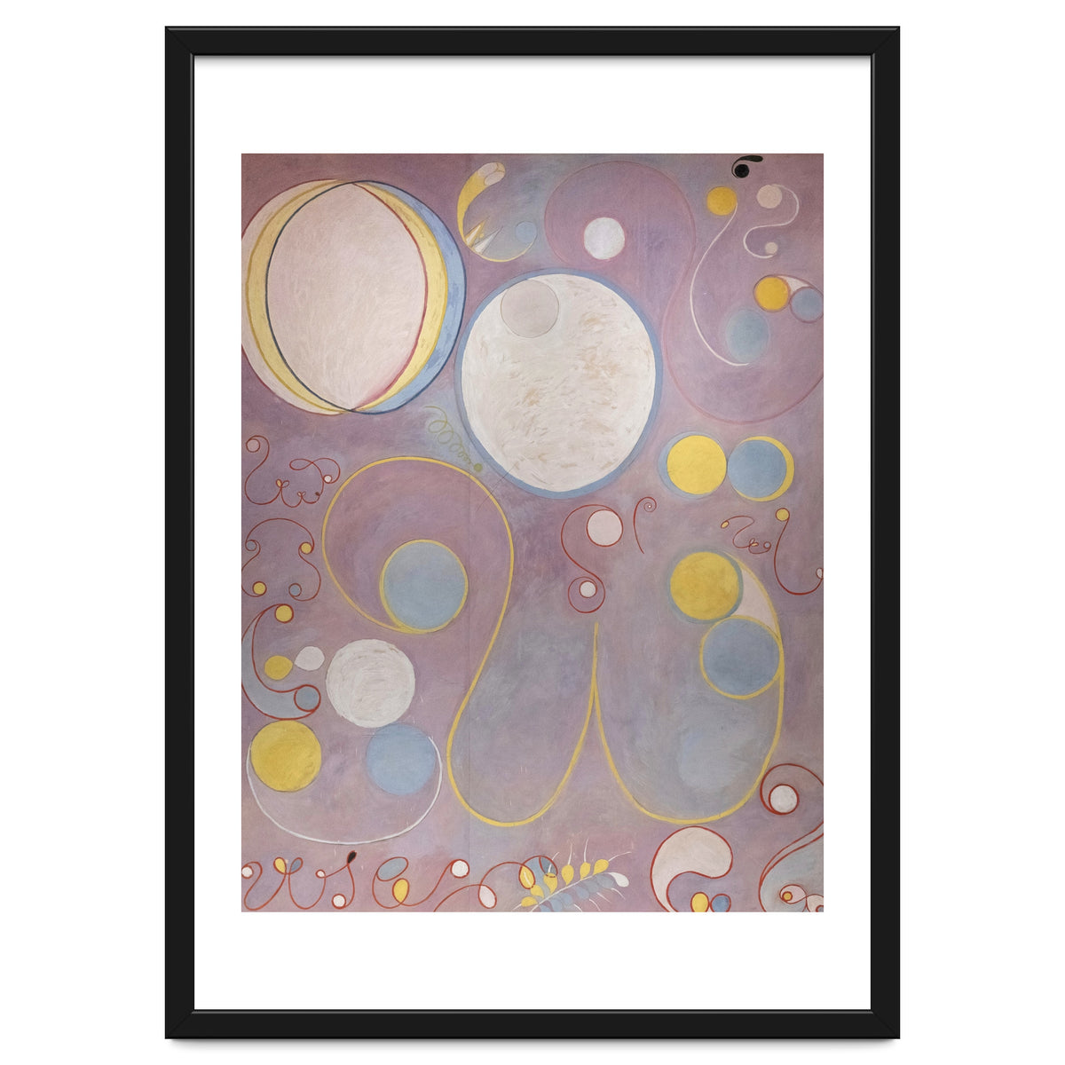Hilma af Klint - The Ten Largest No 8 Adulthood Abstract Spiritual Geometry Art