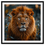 Majestic Lion Portrait Intense Gaze Wildlife thumbnail