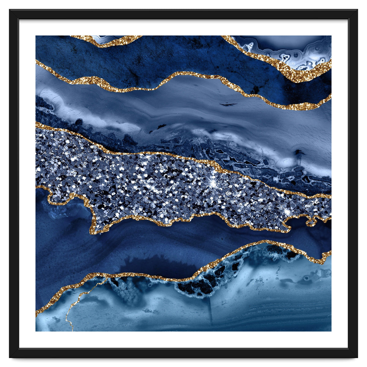 Agate Glitter Ocean Texture 07