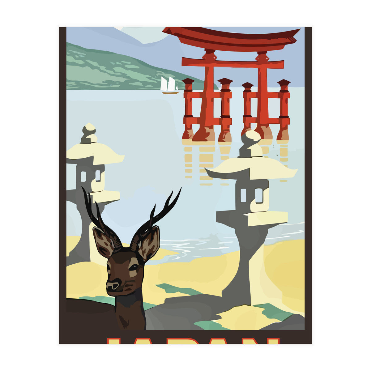 Japan Travel Poster (Print Only)