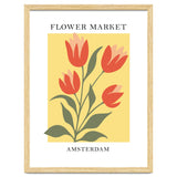 Amsterdam Flower Market - Modern Colorful Botanical Print thumbnail