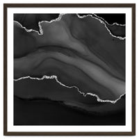 Black & Silver Agate Texture 01