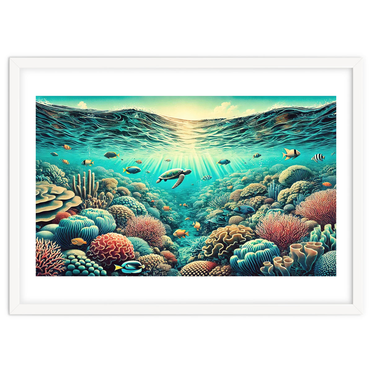 Vintage Australia, Great Barrier Reef Poster