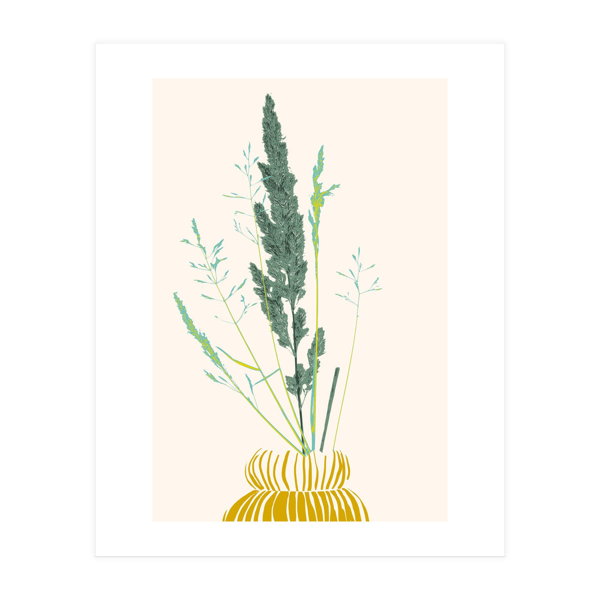 Plant based happyness Grasses 2 still life (Print Only)