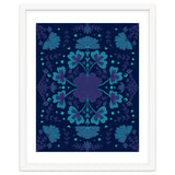 Clovers And Flowers Night Blue thumbnail