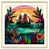Folk Sunset Sailing Ship thumbnail