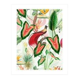 Vintage Bird Of Paradise in Jungle (Print Only) thumbnail