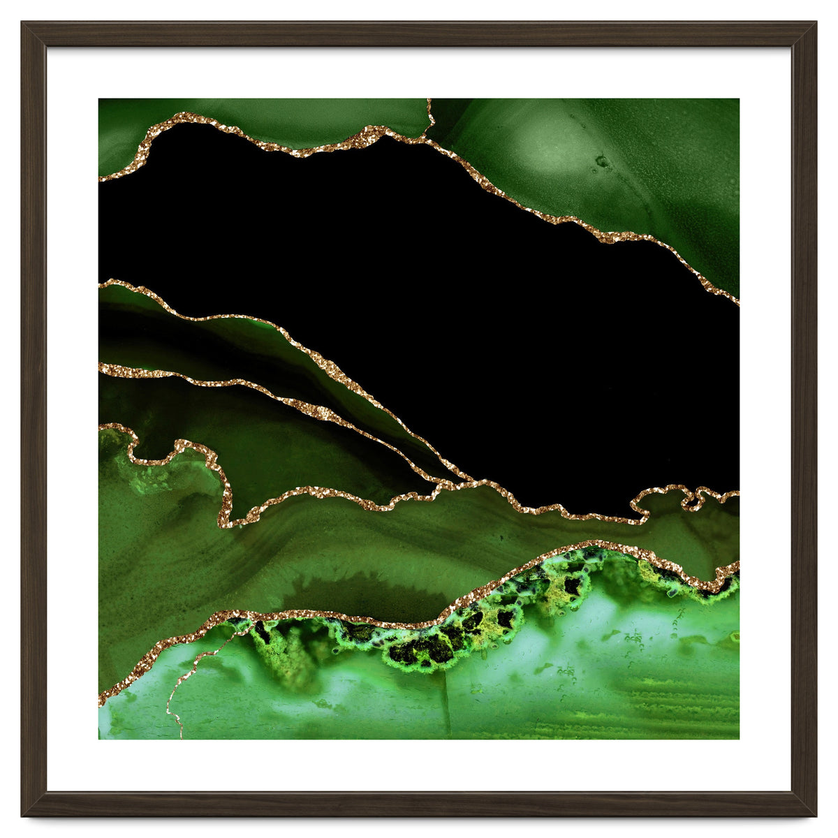 Green & Gold Agate Texture 14