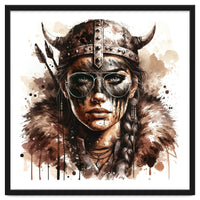 Modern Viking Woman Portrait