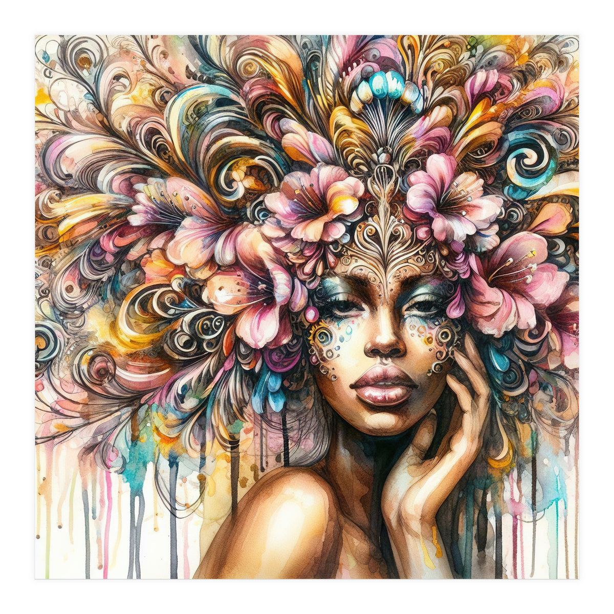 Tropical Baroque Muse (Print Only)