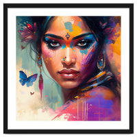 Butterfly Aura Hindu Portrait