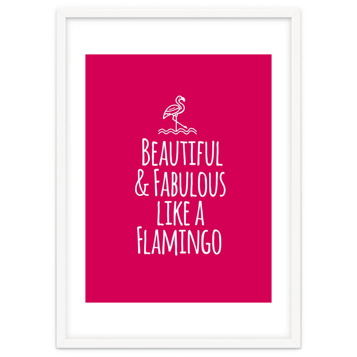 Beautiful and fabulous like a flamingo