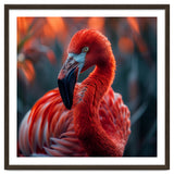 Vibrant Flamingo Close Up Portrait Outdoor Nature thumbnail