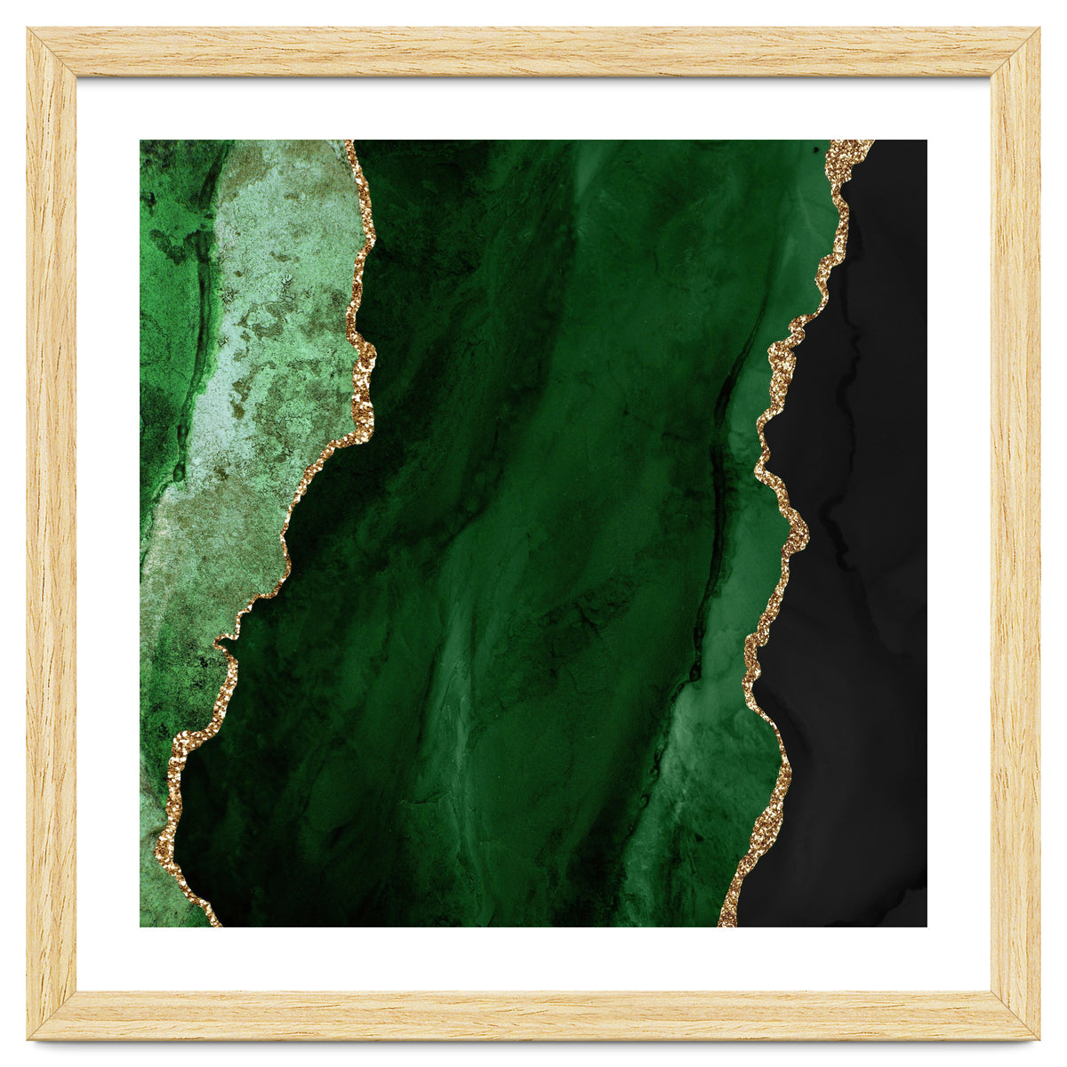 Green & Gold Agate Texture 01