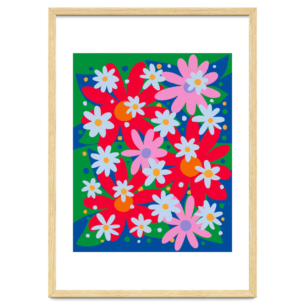 Bold Colorful Daisies