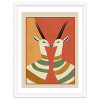 Two Gazelles In Stillness