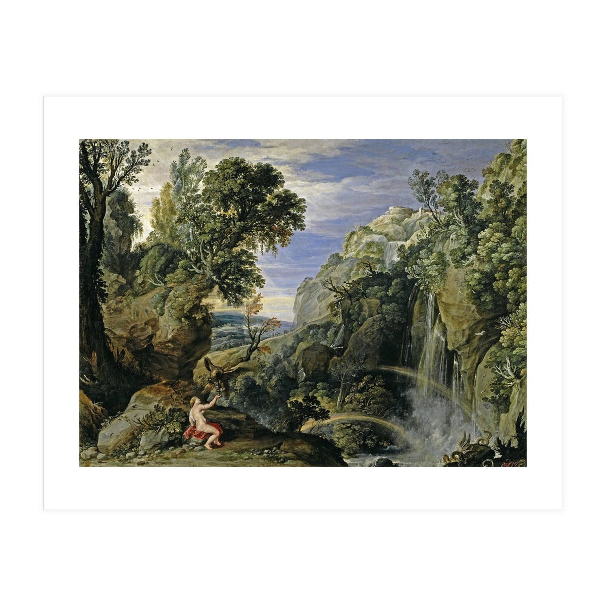 Pedro Pablo Rubens; Paul Bril / 'Landscape with Psyche and Jupiter', 1610; ca. 1630, Flemish Scho... (Print Only)