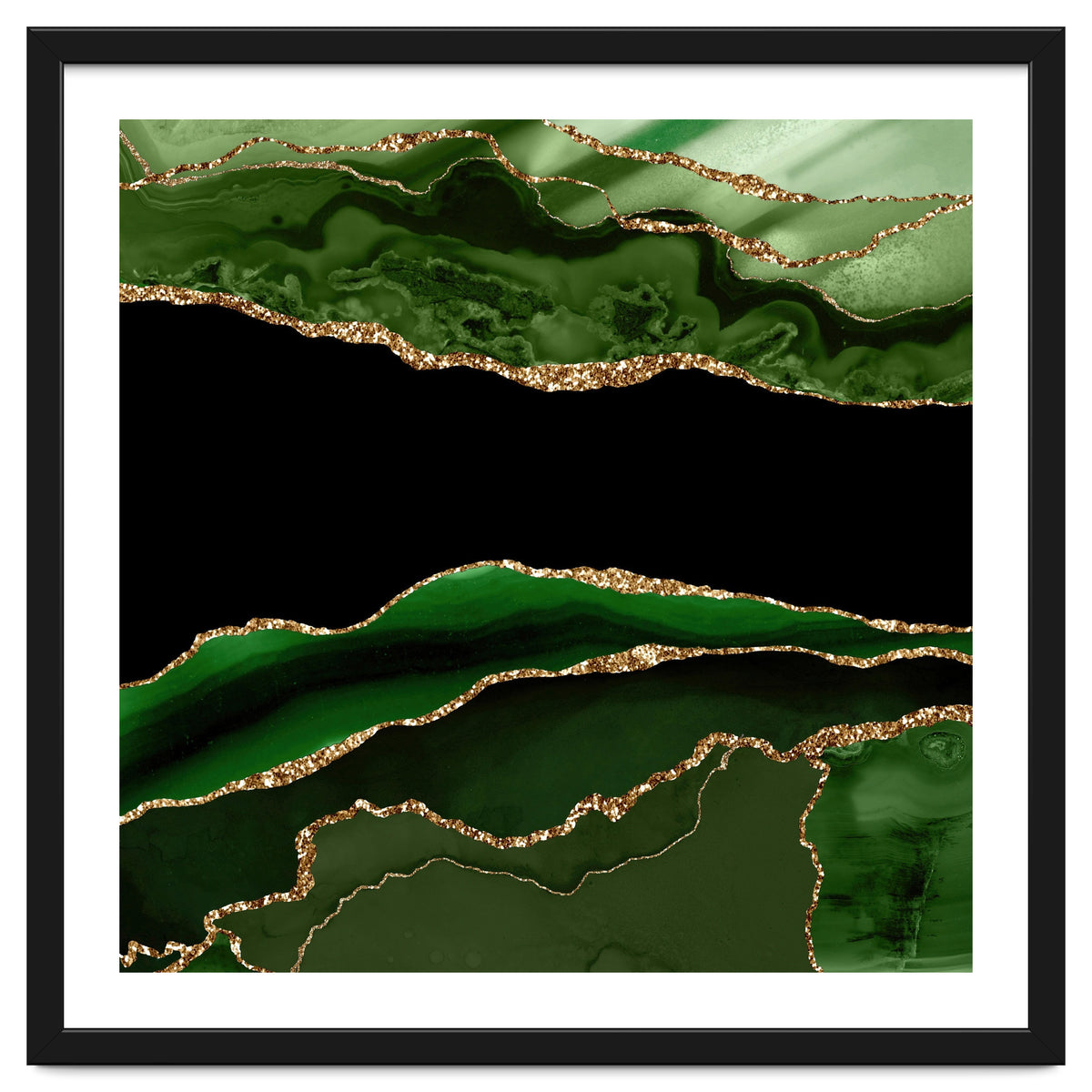 Green & Gold Agate Texture 11