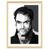 Simon Le Bon British Singer Black Illustration thumbnail
