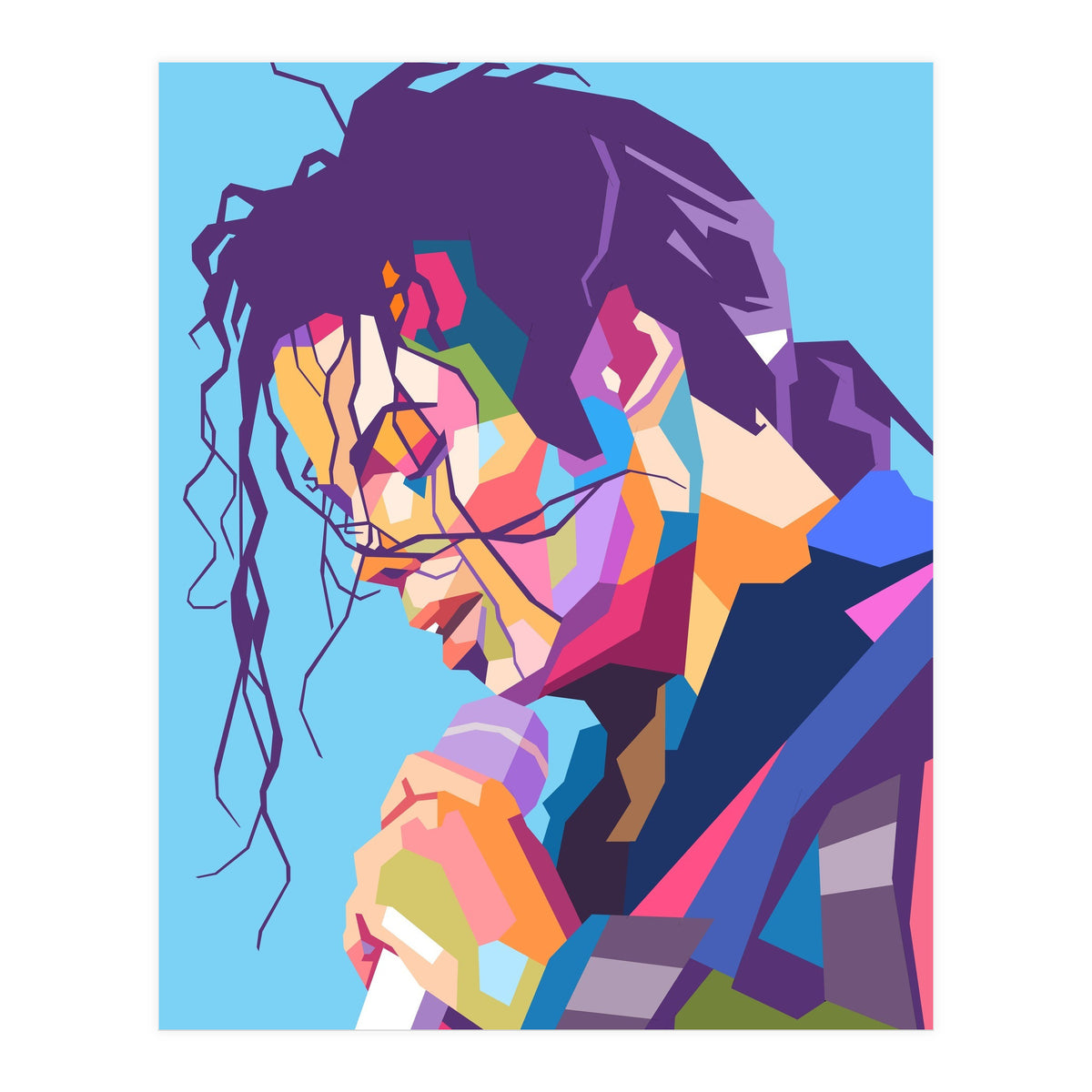 Michael Jackson pop art portrait (Print Only)
