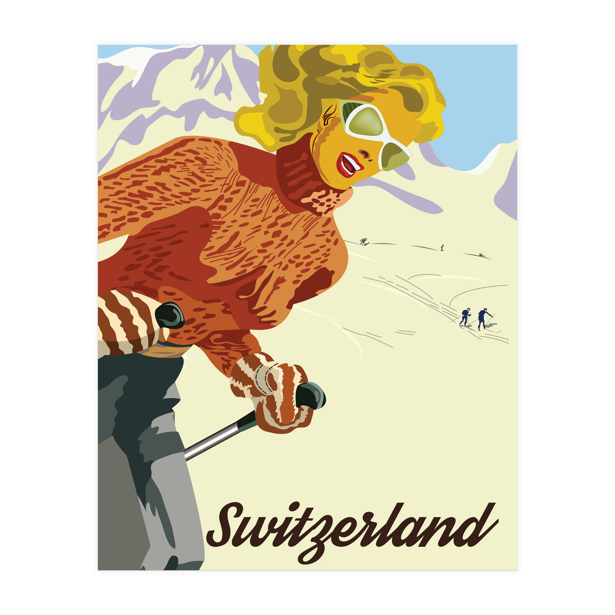 Switzerland Above Montreux (Print Only)