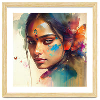 Butterfly Whisper Hindu Portrait