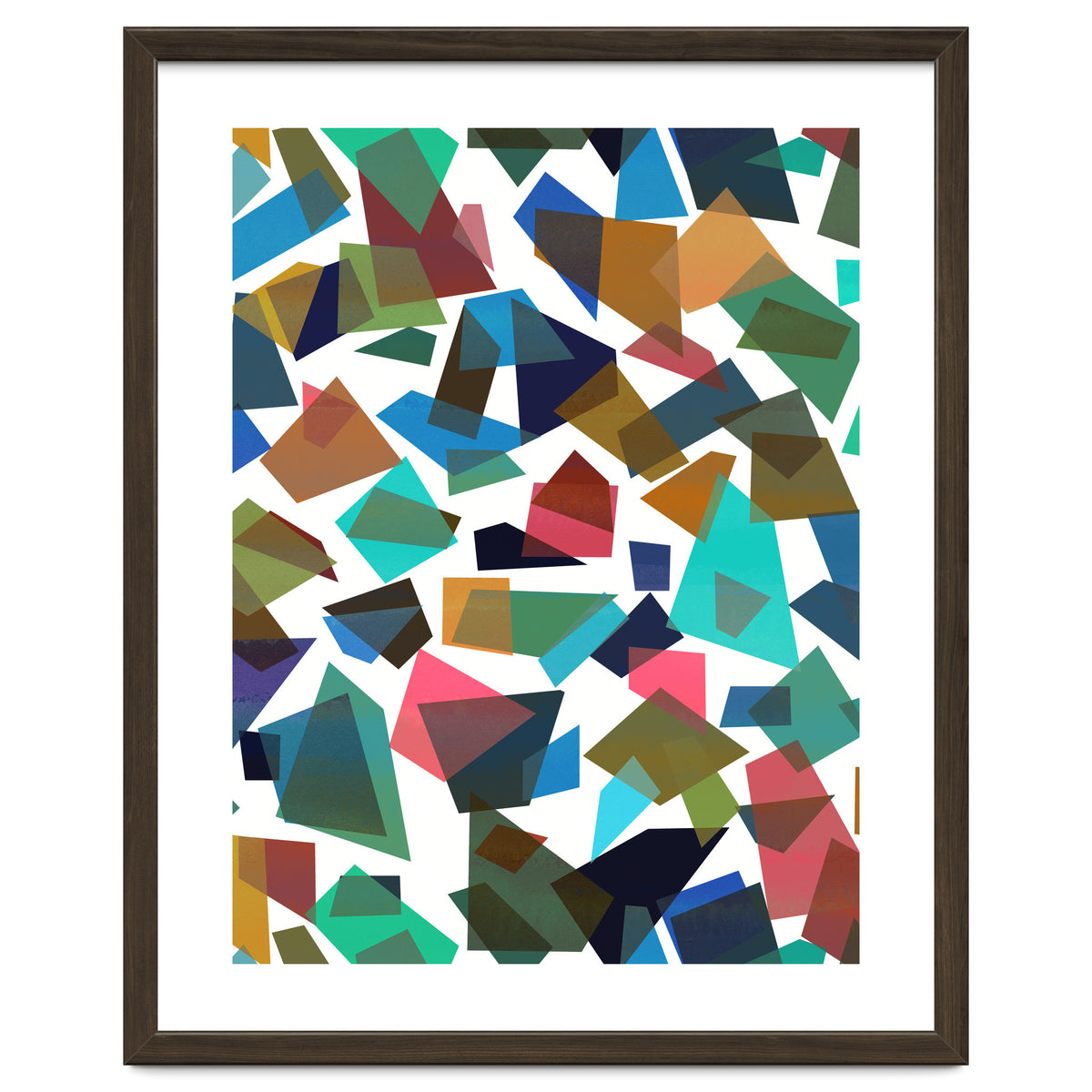 Geometric Squares Collage Colorful