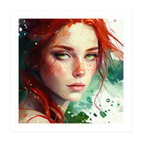 Watercolor Little Mermaid (Print Only) thumbnail