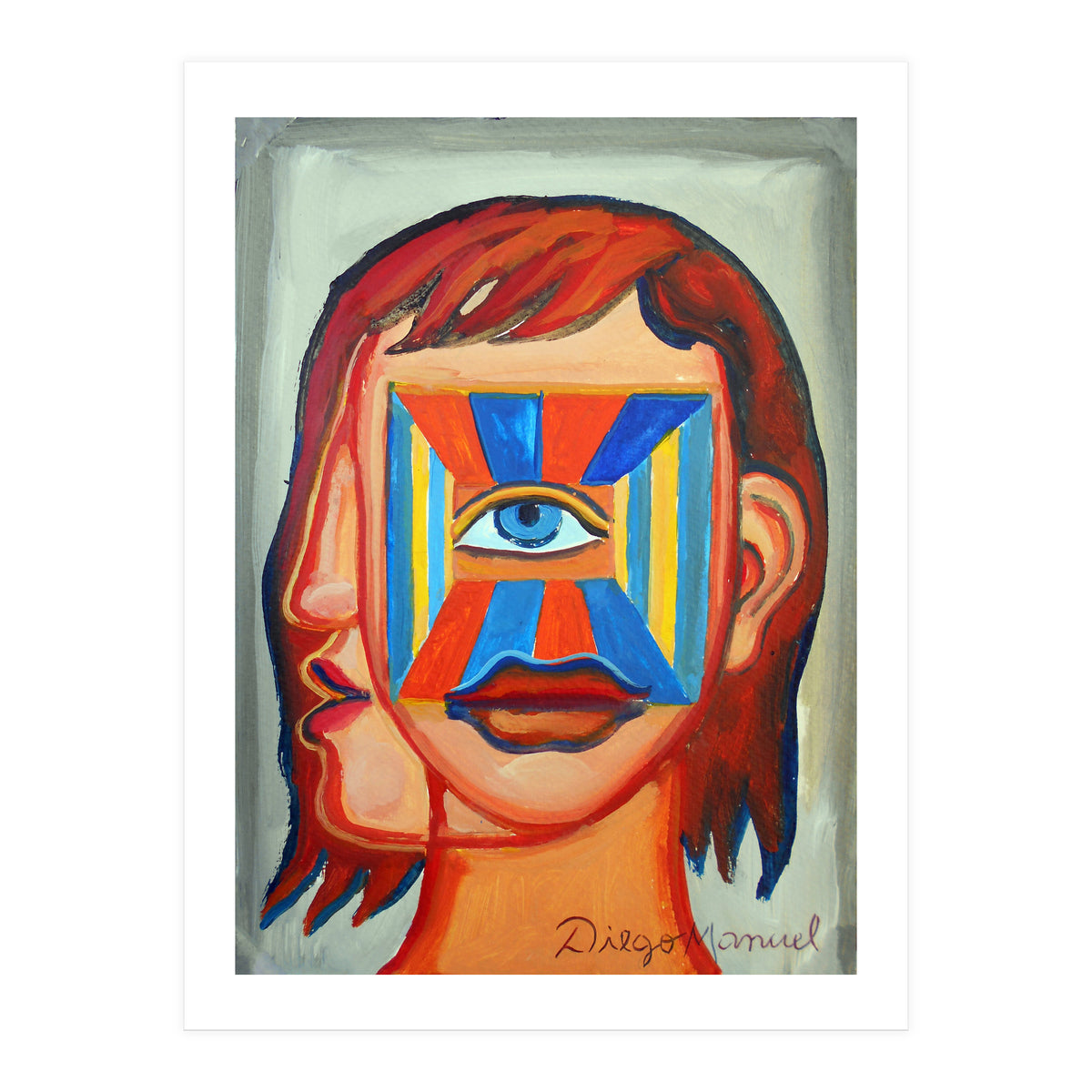 Cabeza De Mujer 9 (Print Only)