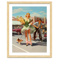 Funny Pin Up Shopping Girl