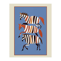 Striped Running Horses (Print Only)