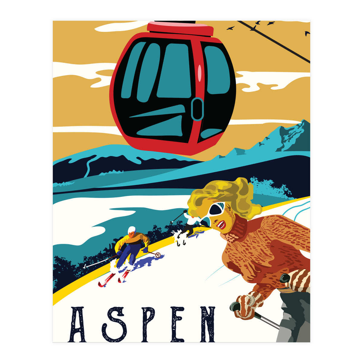 Aspen, Colorado Mountains (Print Only)