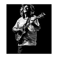 Pat Metheny American Jazz Guitarist Legend in Monochrome (Print Only)