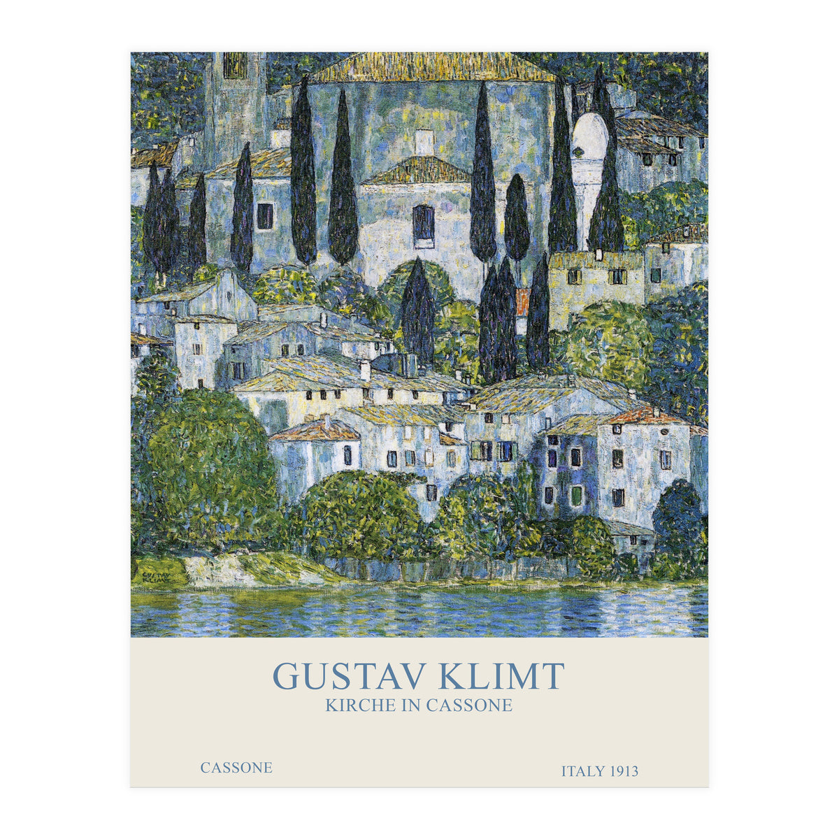 Gustav Klimt - Kirche in Cassone (Print Only)