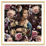 Woman with Ermine And flowers thumbnail