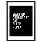 Wake Up Create Art Eat Sleep Repeat thumbnail