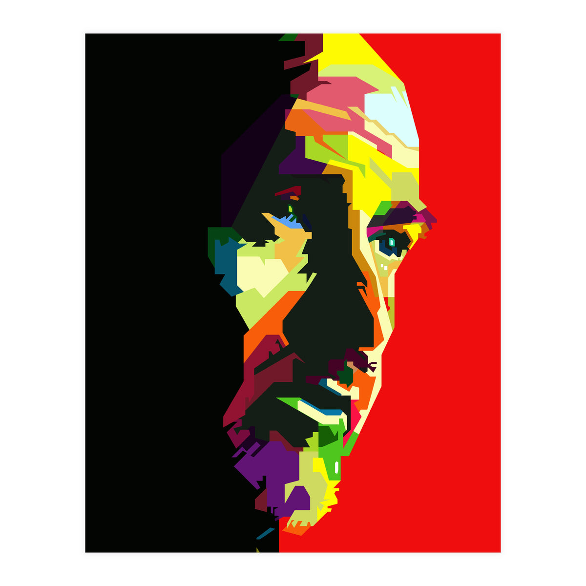 Peter Gabriel English Music Celebrity Pop Art WPAP (Print Only)