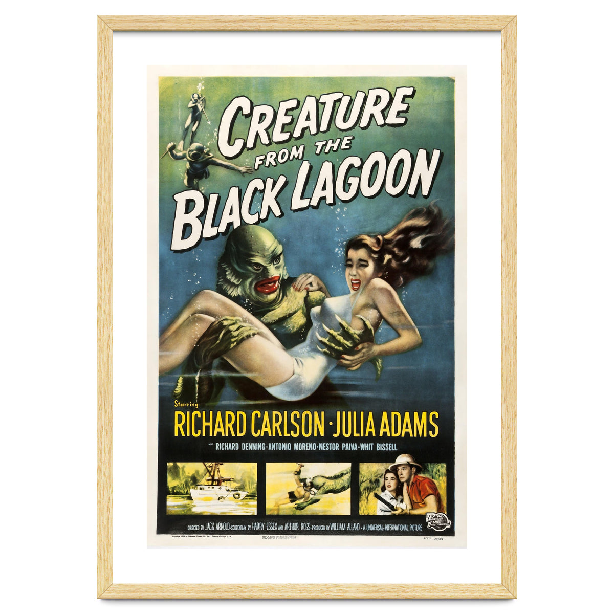 CREATURE FROM THE BLACK LAGOON (1954), directed by JACK ARNOLD.