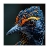 Close Up Of A Colorful Bird Head And Eye (Print Only) thumbnail