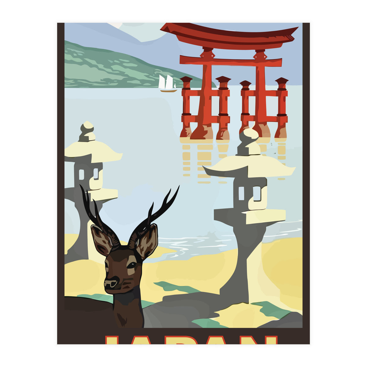 Japan Travel Poster (Print Only)
