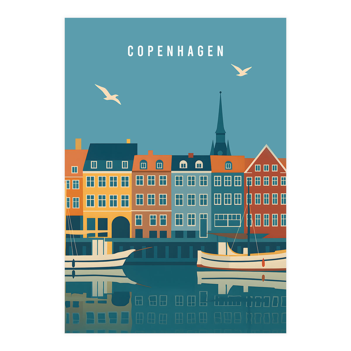 Copenhagen Denmark Scandinavian Design (Print Only)