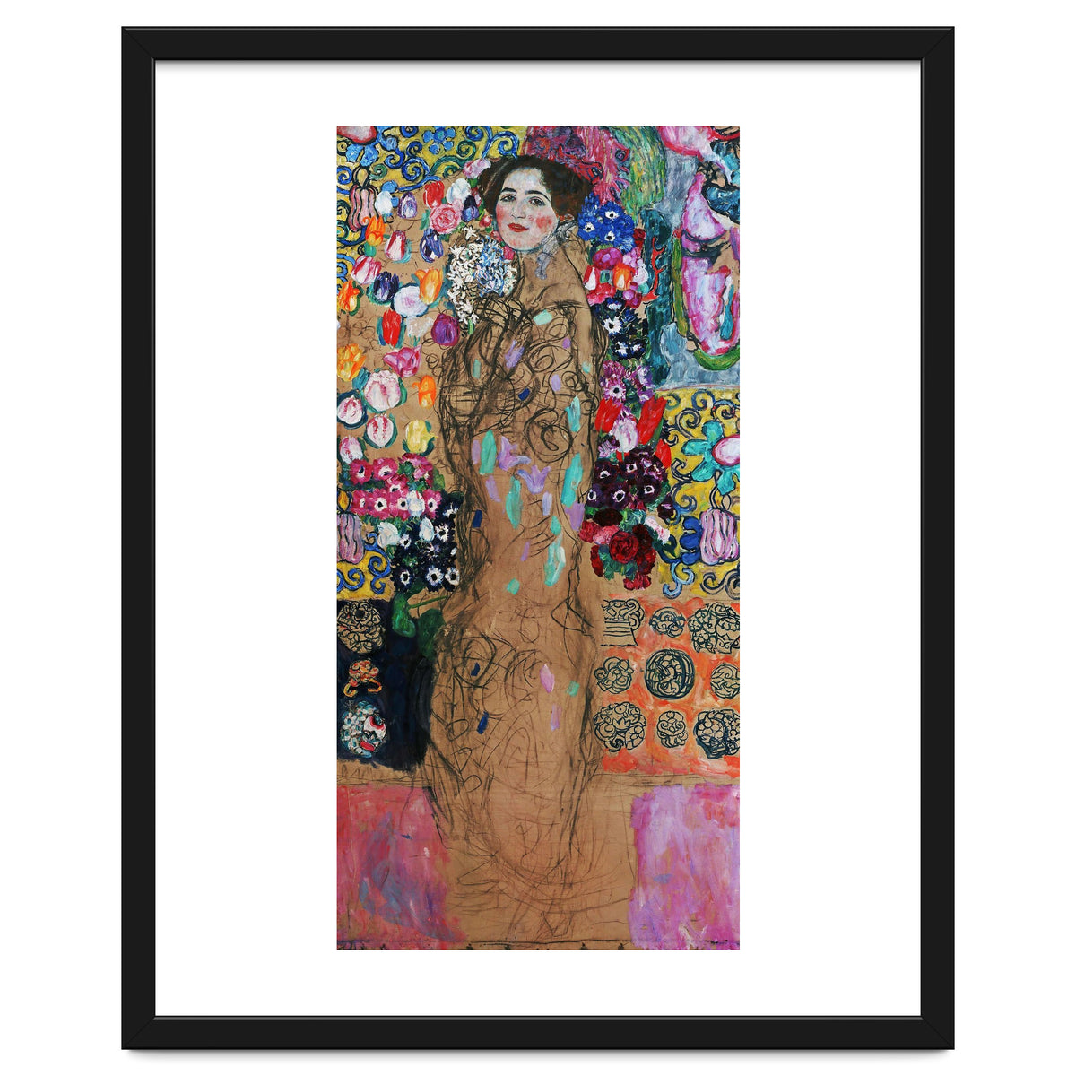 Gustav Klimt / 'Retrato de Maria Munk', 1917, Oil on canvas, 180 x 90 cm.