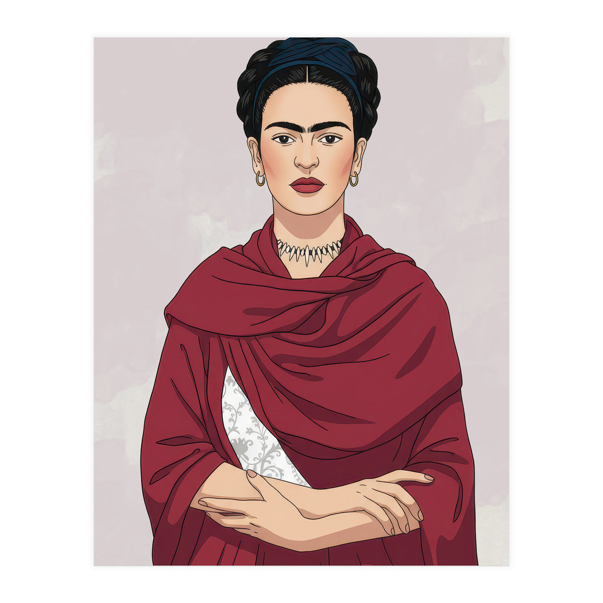 Vibrant Frida Kahlo (Print Only)